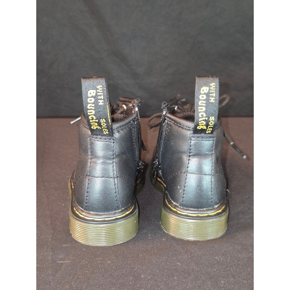 Dr. Martens 1460 Toddler Black Leather Ankle Boots Lace Up & Zipper US 5 - Picture 5 of 10